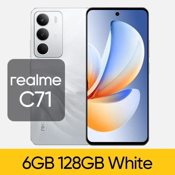 realme C71 Smartphone 6300mAh Battery 45W SUPERVOOC Charge 50MP AI Camera 120Hz Display IP64 AI Engine 256GB NFC Russian Version