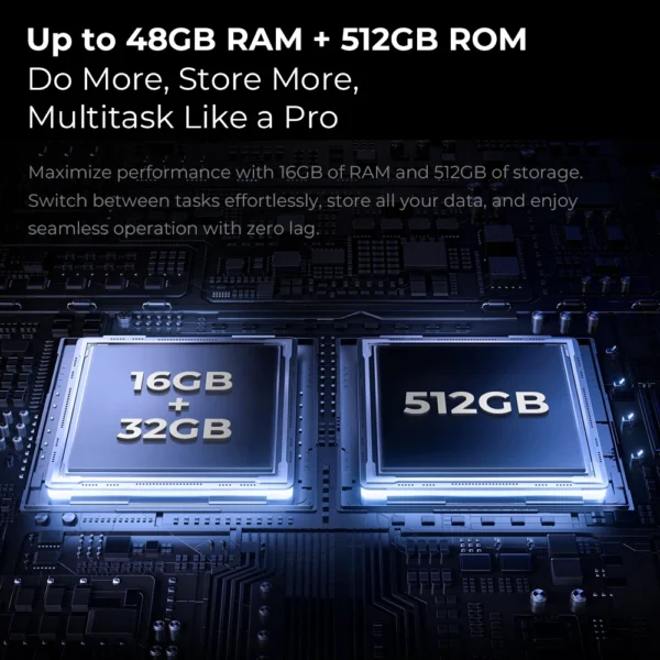 Oukitel WP100 Titan Rugged Phone 33000mAh 66W Charger 200MP Camera Built-in Projector Camping Light CellPhone