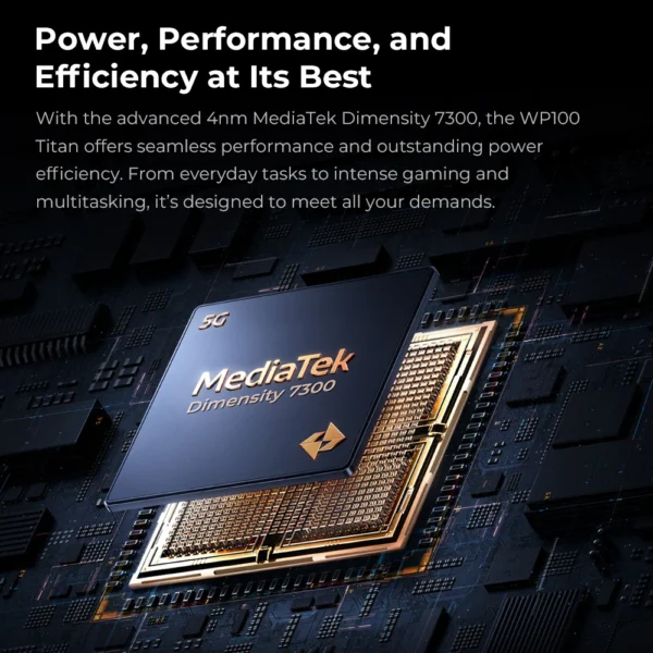 Oukitel WP100 Titan Rugged Phone 33000mAh 66W Charger 200MP Camera Built-in Projector Camping Light CellPhone