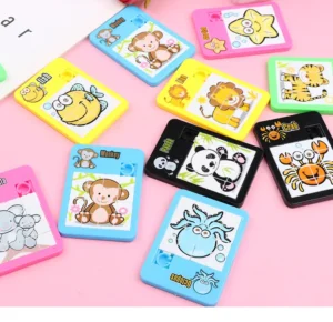 S62f464c2038345afa9430dd34708c93d3.webp Novelty 16 Grid Maze Puzzle Toy Cartoon Animal Sliding Puzzle Mini Game Competitive Gift Interesting Smart Puzzle Random Style