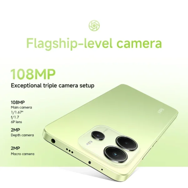 Xiaomi Redmi Note 14 Global Version MediaTek Helio G99-Ultra 120Hz 108MP AI Camera 5500mAh 33W 6.67" AMOLED