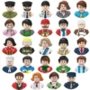 City Characters Building Blocks Mini Dolls Statues Police Firefighter Doctor Engineer Building Blocks Holiday gifts for kids
