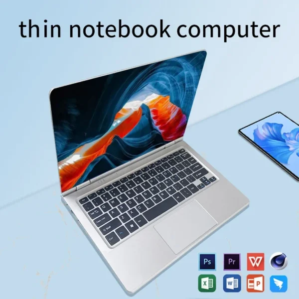 2025 Portable 2 in 1 Laptop Computer Intel N4020 11.6 Inch Touch Screen Notebook 8GB 128GB-1TB SSD Windows 11 Pro PC Computer