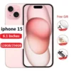 S64b6edc4b7684c8abec235e714d20330k.webp 98% New Original iphone 15 128/256GB 6.1-inch super retina XDR display A16 bionic chip Dual ESIM 4800 million pixels main camera
