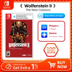 Wolfenstein 2 : The New Colossus -Nintendo Switch Games Physical Cartridge Support TV Tabletop Handheld Game Mode