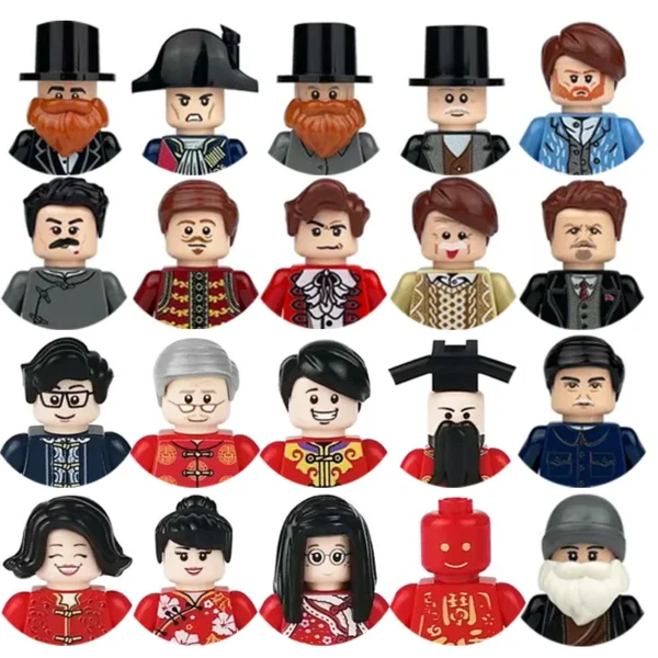 City Characters Building Blocks Mini Dolls Statues Police Firefighter Doctor Engineer Building Blocks Holiday gifts for kids