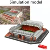 Children 3D Puzzle Toys Simulated Football Field Building Model Paper Early Education Hands on Ability Football Fan Gifts TMZ