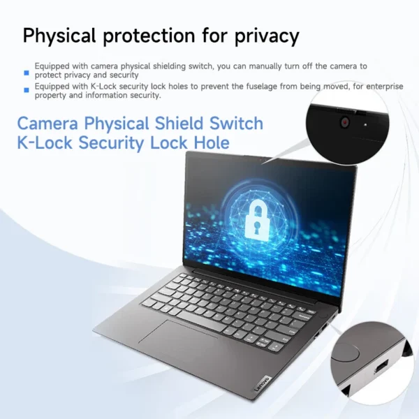 Lenovo Laptop Lenovo V14 14″ Screen Intel N4500/I3-1115G4/I5-13420H 8G/16G DDR4 RAM 256GB/512GB/1TB SSD Notabook PC