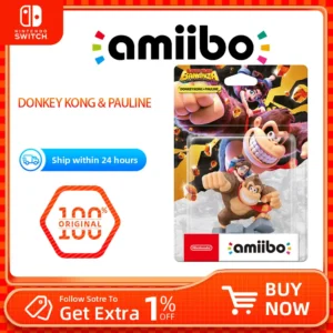 S67d74ed41bbd42588a04f57047475212b.webp Nintendo Switch 2 Amiibo - Donkey Kong and Pauline - for Switch Game Console Game Interaction Model