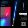 Retractable Lightsaber Finger Rotating Laser Sword Flash Luminous Soundfont Force FX FOC Blaster Cosplay Battle Toy For Kid Gift
