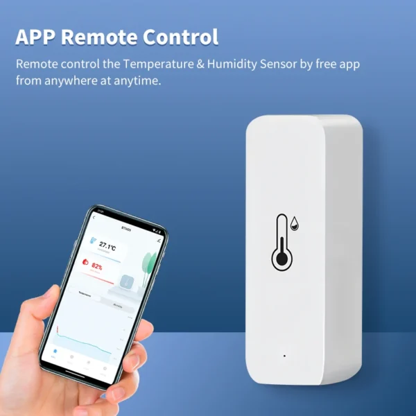 S68a96cddc9224cd7b14fe23e83aa9f10Q.webp Tuya Wifi/Zigbee Temperature And Humidity Sensor Indoor Thermometer Smart Life Control For Home Work With Alexa Google Assistant