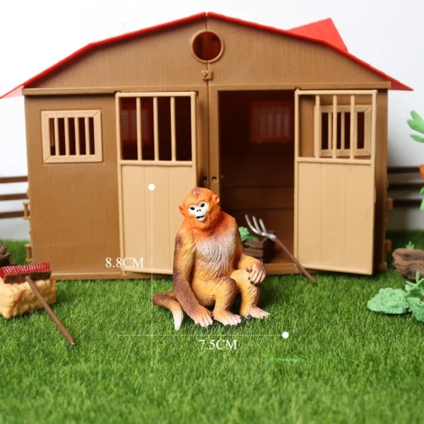 Plastic Monkey Model Toys Ape Gorilla Chimpanzee Figures Forest Animal Figurines Action Figure Children Toys Games Kids Gifts