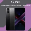 Global Vision X7 Pro Ultra Smartphone 5G Android 8GB RAM 512GB ROM 6.26 Inch Phone 2280x1080HD 24+48MP 4 5G Network Mobile Phone