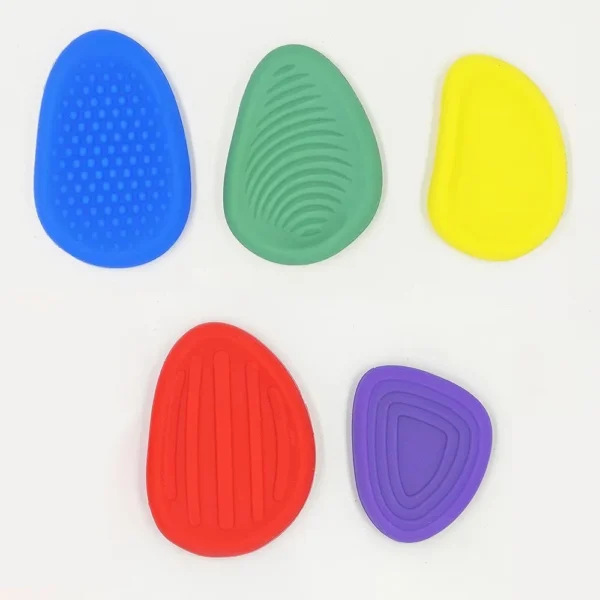2026 New Fidget Toys Adults Sensory Silicone Stone 6 Pack Textured for Autism Kids Calming Down Fidget Stress Relief Toys
