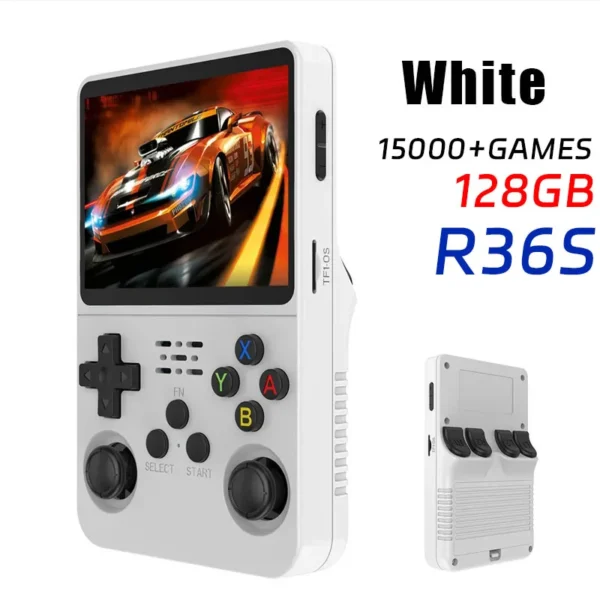 R36MAX Retro Handheld Video Game Console Linux System 4.0 Inch IPS Screen R36S Portable Pocket Video Player 128GB Games Gift