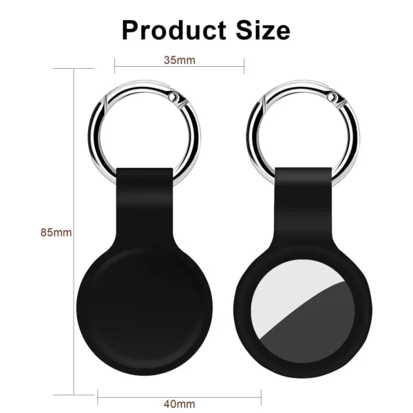 Silicone Case for Airtag Air Tag Dog Cat Pet Collar Keys Tracker Protective Full Cover Waterproof Anti-lost Keychain Holder