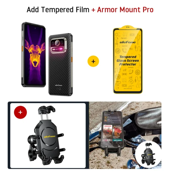 S6ffffbd36dc84043b7d2f5e4279b7373a.webp Ulefone Armor 25T Pro 5G Thermal Imaging Rugged Phone Android 14 33W 64MP Night Vision Mobile Phone NFC Waterproof Smartphone
