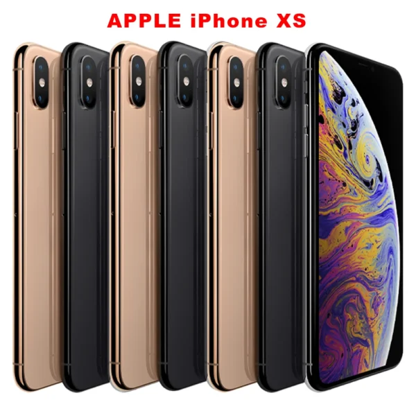 Original Apple iPhone XS 4G LTE Mobile Phone Face ID NFC 4GB RAM 64GB/256/512GB ROM 5.8" 12MP+7MP A12 Hexa-Core IOS iphone xs