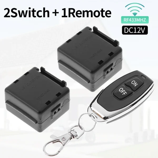 RF433Mhz Remote Control Wireless Light Switch DC 12V 1CH 10A Relay Receiver Transmitter for Door Electromagnetic Lock DIY Module