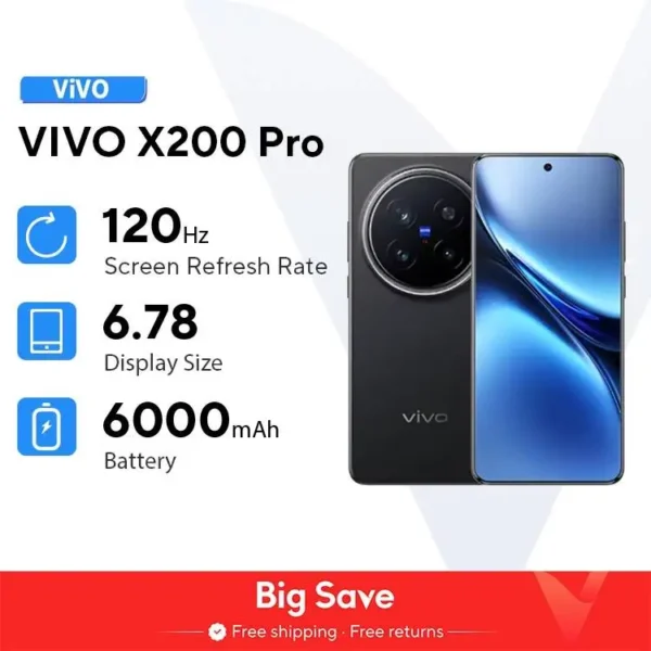 S72857c9c6d134d1eb674a71181a91d90F.webp Original Vivo X200 Pro Mobile Phone 200.0MP Camera 90W Charge 6.78" AMOLED 120HZ 6000mAh Battery Android 15.0 Dimensity 9400