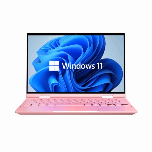 Oushedi 2-in-1 Tablet Laptop 10.9-inch Touch Screen 16GB DDR5 2TB SSD HD Camera Backlit Keyboard 360° Folding Intel N95 Laptop