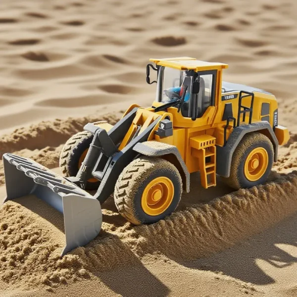 Kids RC Car Toys 2.4Ghz Remote Control Alloy Excavator Dump Truck Bulldozer Electric Construction Vehicle Gifts for Boys Girls
