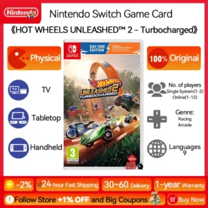 Nintendo Switch HOT WHEELS UNLEASHED 2 - Turbocharged Game Deals Physical for Nintendo Switch OLED Switch Lite Game Console