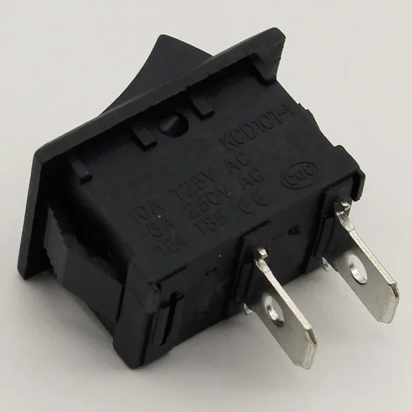 S75e74a254f584d5a858ed8da602dc9b2p.webp 5Pcs/Lot Black Push Button Mini Switch 6A-10A 110V 250V KCD1 2Pin Snap-in On/Off Rocker Switch 5PCS/Lot 21MM*15MM BLACK