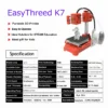 K7 Supper Mini Desktop Small 3D Printer 10*10*10cm No Heated Bed One-Key Printing with TF Card 3D Printe Machine Gift EasyThreed