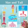 New Mermaid Dive Toys 2/3/4 PCS Colorful Bath Toy Play in Water Pool Float Toys 2 Rising Modes Games for Toddlers Children Gift