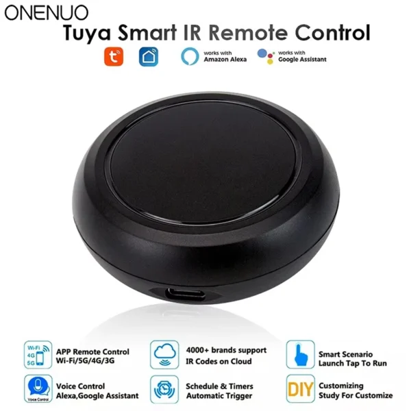 Smart Wifi IR Universal Remote Control With Tuya Smart Life APP Voice Control Infrared Remote Controller For Alexa Google Home