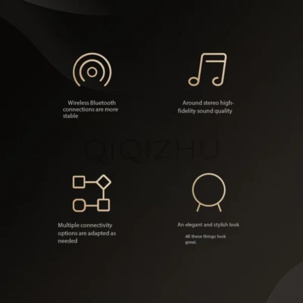 80W Power Home Theater Bluetooth Speaker 3D Stereo Surround Sound System Subwoofer Outdoor Portable Sound Column with Bracket