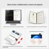 Dual Screen Laptop 10.9*2 Inch Touch Screen Notebook Intel i3 1215U N100 WIFI6 2 in 1 Laptop Tablet Portable Business Computer