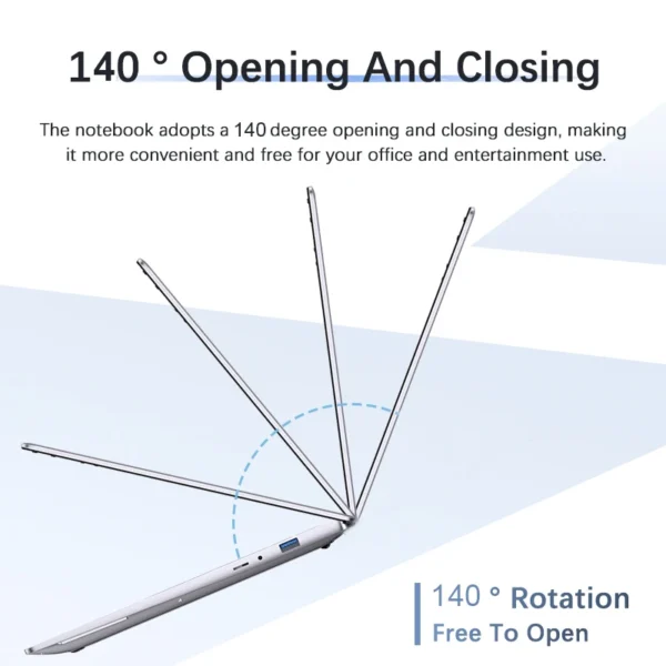 BYONE 14.1 Inch Laptop Intel N4000 8GB RAM 256GB 512GB SSD Windows 11 Notebook 1366*768 HD LCD Wifi HDMI USB laptop PC