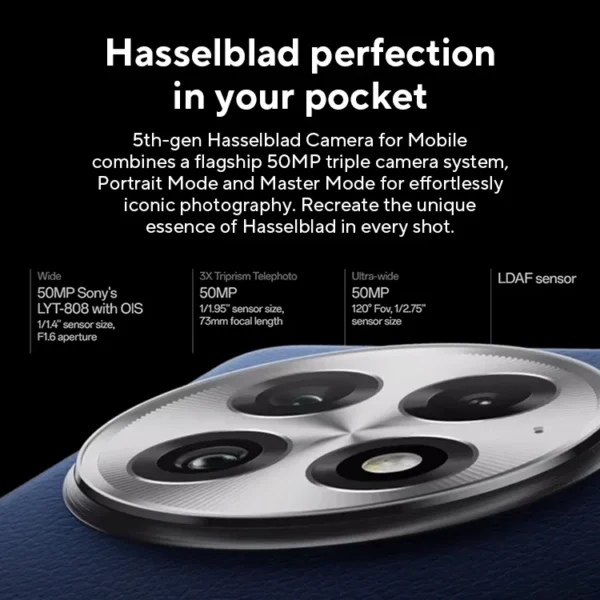 All New OnePlus 13 Snapdragon 8 Elite Hasselblad Camera 6.82-inch 2K AMOLED Display 6000mAh Battery 100W SUPERVOOC ColorOS 15