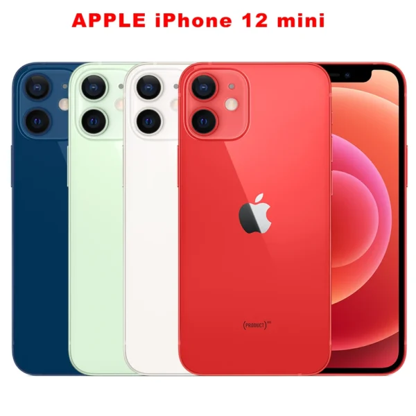 Original Apple iPhone 12 mini 5.4" 4G 5G 64GB/128GB/256GB ROM Dual 12MP A14 Chip IOS LTE Unlocked Smartphone 12MINI Mobile phone