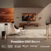 ULTIMEA Poseidon D80 Boom 7.1ch 500W Dolby Atmos Soundbar, Wireless Subwoofer & 4 Surround Speakers, Home Theater TV,APP Control