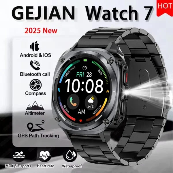 New Watch 7 Ultra Smart Watch Heart Rate Blood Oxygen Monitoring GPS bloodVoice Call IPX8 Built In Mini Games Smartwatch 2025
