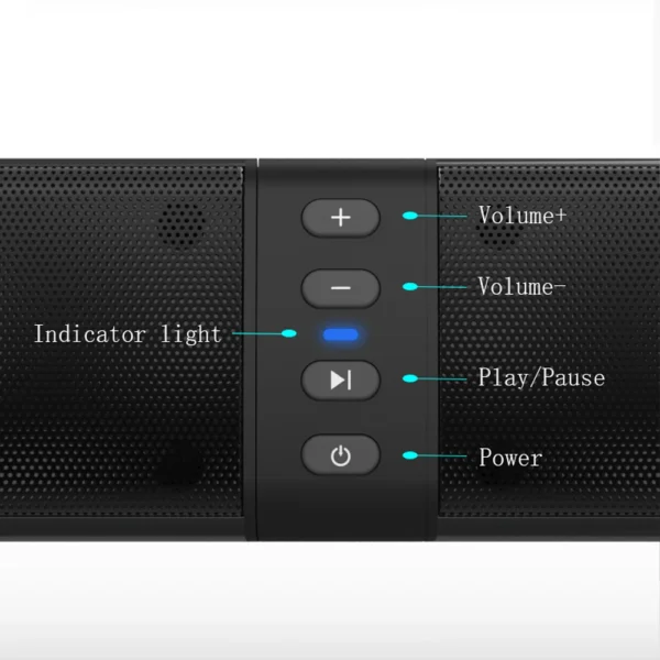 40WTV Soundbar Wireless Bluetooth Speakers Separated Column Home Theater Subwoofer with Fm Radio TF AUX for Computer TV boom box