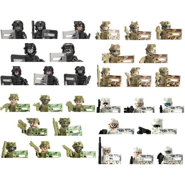 City Characters Building Blocks Mini Dolls Statues Police Firefighter Doctor Engineer Building Blocks Holiday gifts for kids