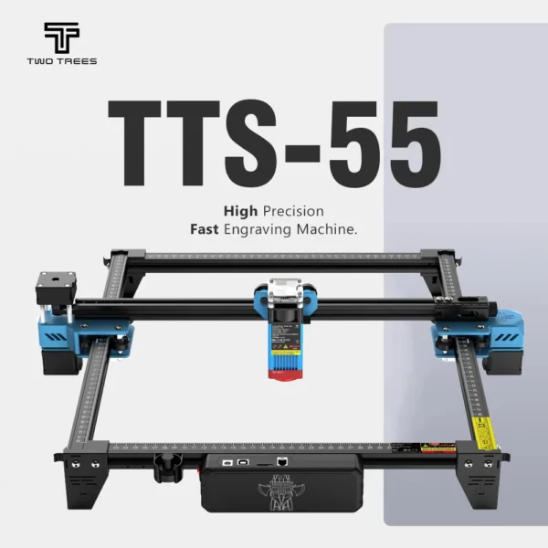S82d3640e62224511b86b982b9cd34af4U.webp Twotrees TTS-55 Laser Engraving Cutting Machine For Wood/Leather/Metal/Acrylic Laser Machine Laser 3D Printer 40W/80W