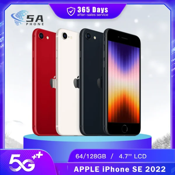 S8333764de3c84c4fb49ec4ed23e54ea2H.webp Original Apple iPhone SE 2022 SE3 5G Mobile Phone NFC 64/128GB True-Tone 4.7'' IPS LCD 12MP+7MP A15 Bionic Hexa Core SmartPhone