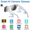 6K HD AI Smart Glasses Chat 260Mah Battery Voice Assistant Control GPT 100MP Camera Bluetooth Call  Smart Glasses 2025 NEW