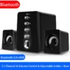 S863cfe568de04968be35bbdb69f7bd47d.webp Home Theater System Bluetooth 5.0 AUX Adjustable Treble Bass Volume Desktop Home Speaker