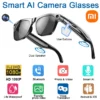 Xiaomi 4K HD AI Smart Glasses Chat GPT 100MP Camera Bluetooth Call 260Mah Battery Voice Assistant  Control Smart Glasses 2025