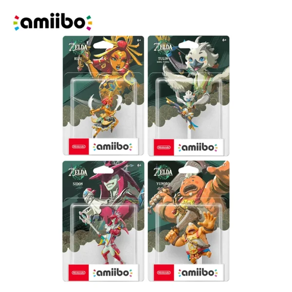 Nintendo Switch 2 Amiibo Tears of the Kingdom - SIDON/TULIN/YUNOBO/RIJU - for Switch Game Console Game Interaction Model