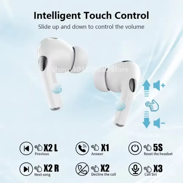 New 2025 Air Pro True Wireless Bluetooth Earphones Headphones HiFi Sound Low Latency Noise Reduction Earbuds for IPhone Android