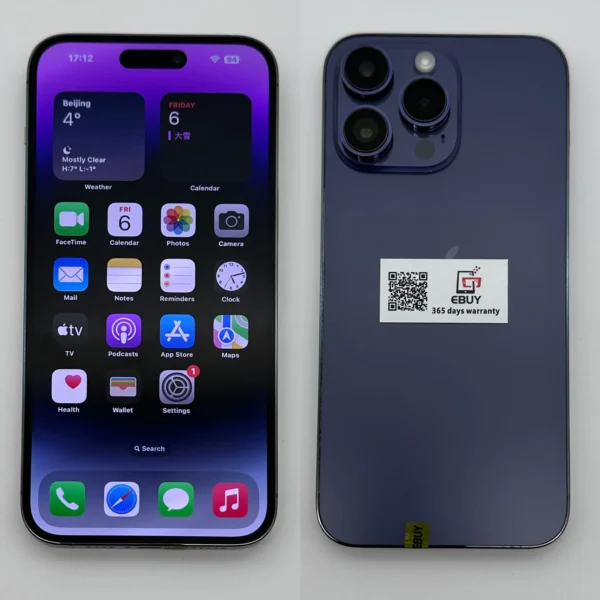 Original Apple iPhone 14 Pro Dual eSIM 128/256 ROM 6GB RAM Super Retina OLED Face ID NFC A15 5G 6.1" Cell Phone Unlocked