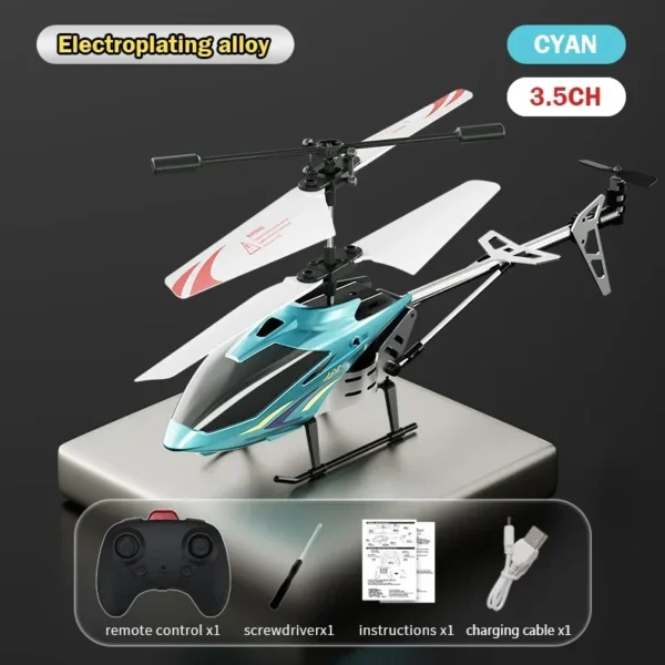 2.5/3.5Ch Rc Helicopter Plane 2.4G Remote Control Aircraft Fall-Proof Cool Lights Drone Airplane Model Children Birthday Gifts