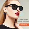 LAXASFIT 2025 New Men's Smart Glasses Women's Bluetooth Glasses Voice Call Control Music UV Polarized Sunglasses